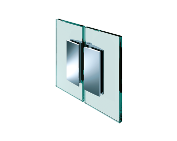 Farfalla Duschtuerband Glas an Glas 180°, nach innen oeffnend
